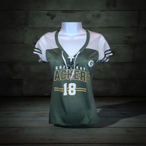 NFL Team Apparel Packers Randall Cobb #18 Jersey Tee Size Small - Picture 1 of 7